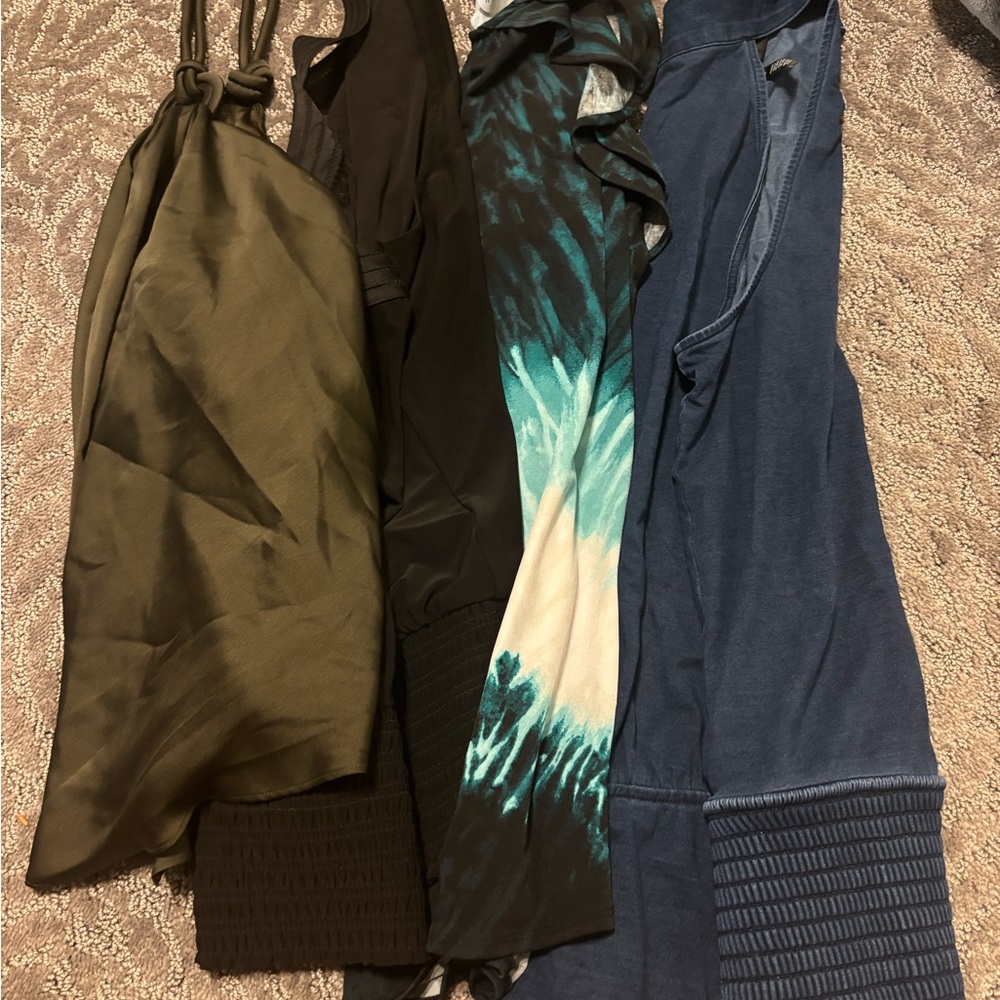 White House Black Market Tank Tops - Olive, Black, Blue, Tie-Dye